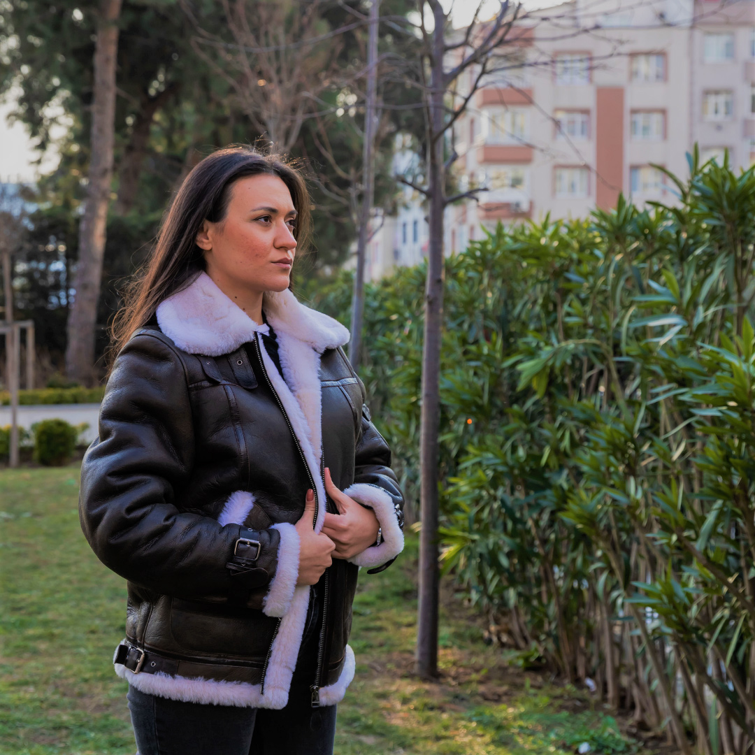   Woman Leather Jacket (CK 2217)