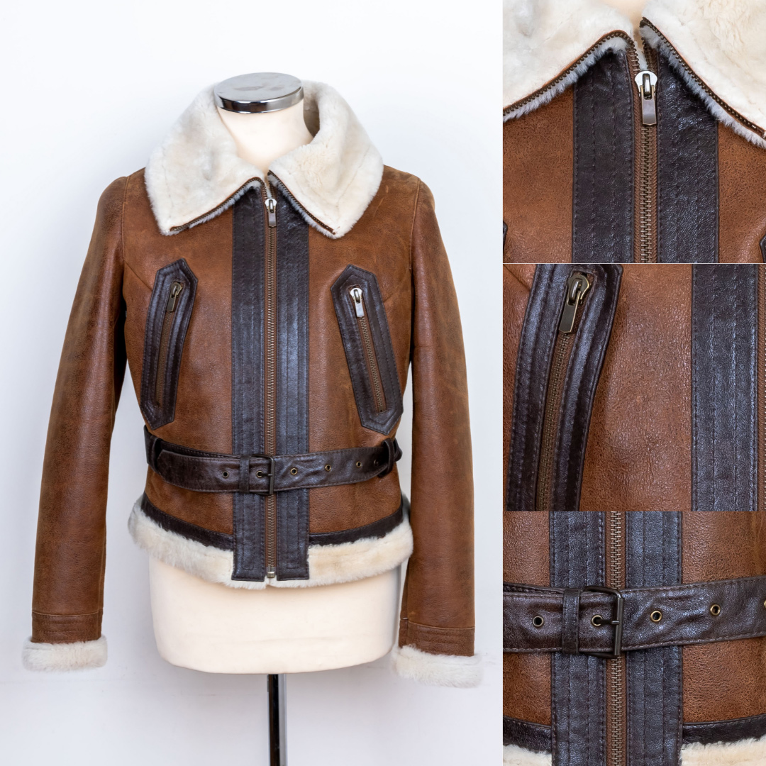  Woman Leather Jacket (CK 2222)